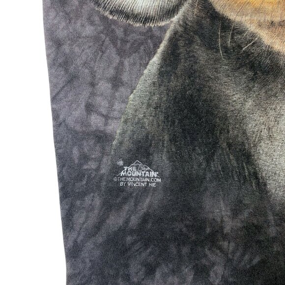 The Mountain Black Labrador Dog Graphic Tie Dye TShirt XL USA Made Vincent Hie - Picture 10 of 15